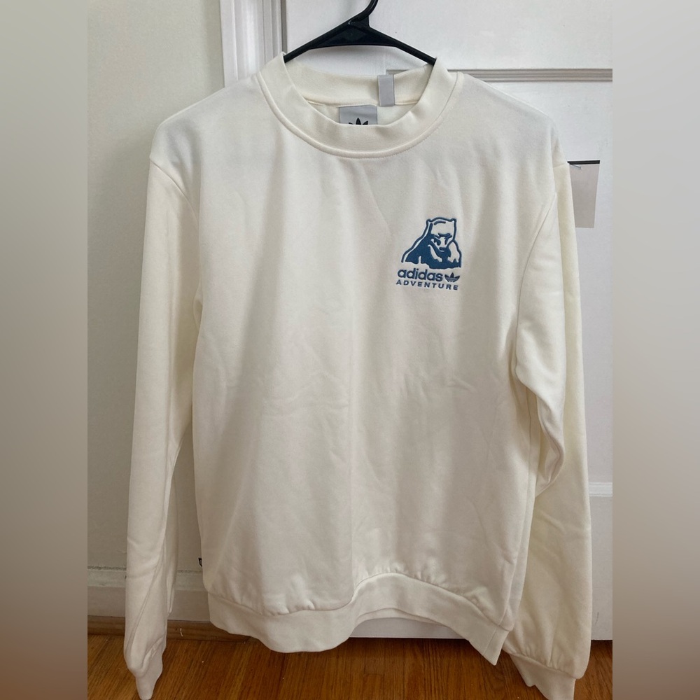 Adidas Adventure Off White Mens Crew Size Small